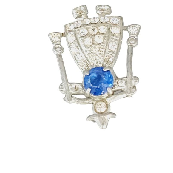 Vintage 1930s Attributed to Dujay Jill Water Carrier Pot Metal Brooch (A609) - Picture 3 of 4